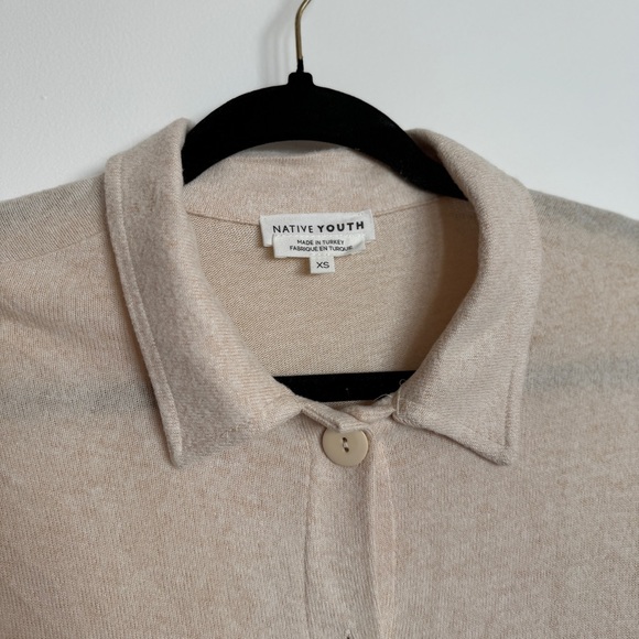 Cream Button-Up Cardigan - Picture 3 of 7